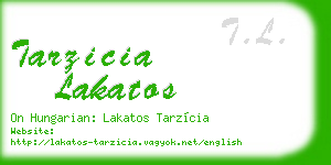 tarzicia lakatos business card